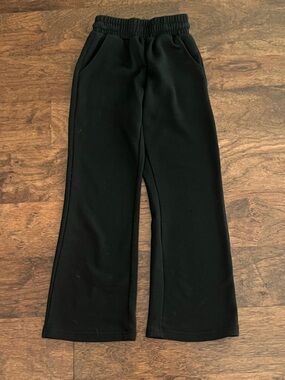 Kids Black athletic Pull-On Pants- size 8